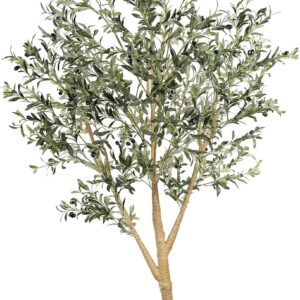 AUCT 20995 - $160 Realead 8ft Faux Olive Tree - Large Olive Trees Artificial Indoor