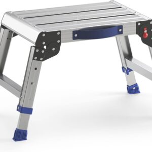 AUCT 20966 - $60 Loyoda Folding Step Stool for Adults, Portable Aluminum Work Platform 440lb
