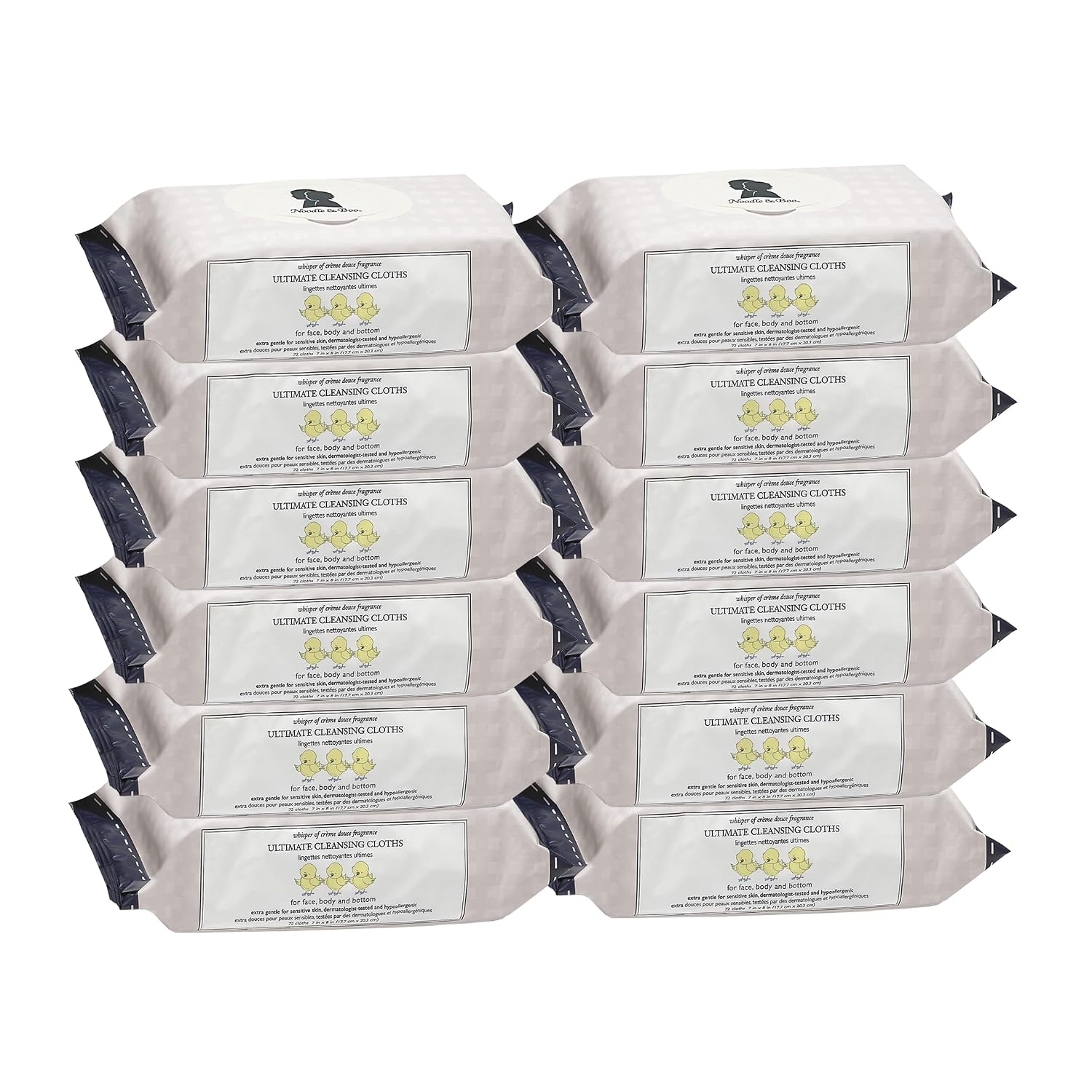 AUCT 21300 - $84 Noodle & Boo Ultimate Baby Body and Face Cleansing Cloths