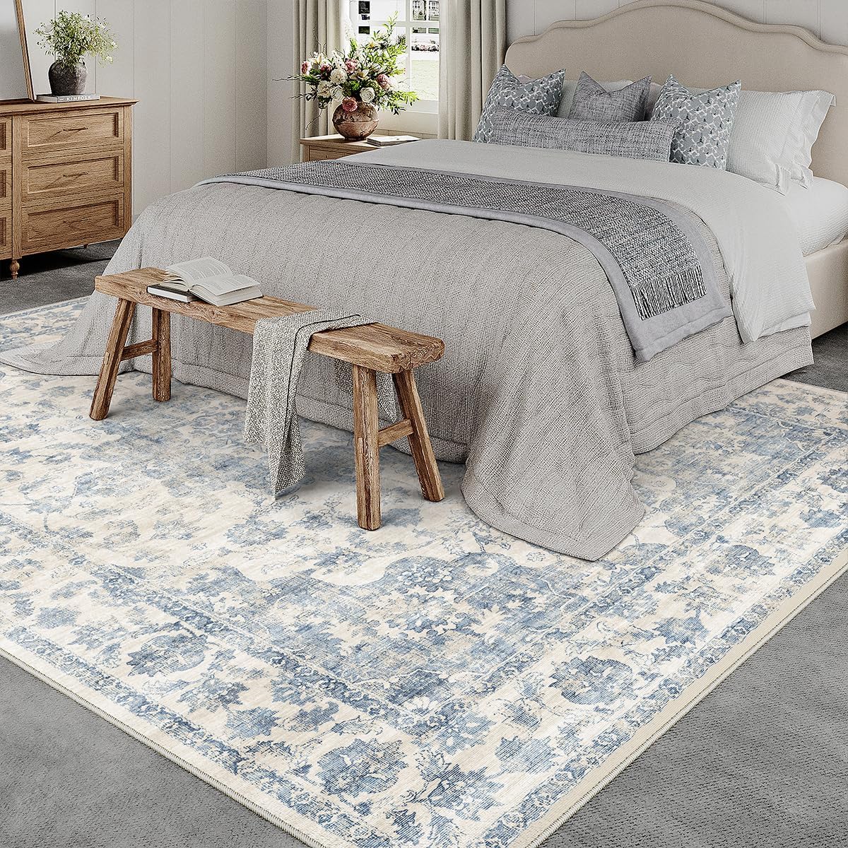 AUCT 21432 - $170 9x12 Blue Neutral Area Rug - Image 2