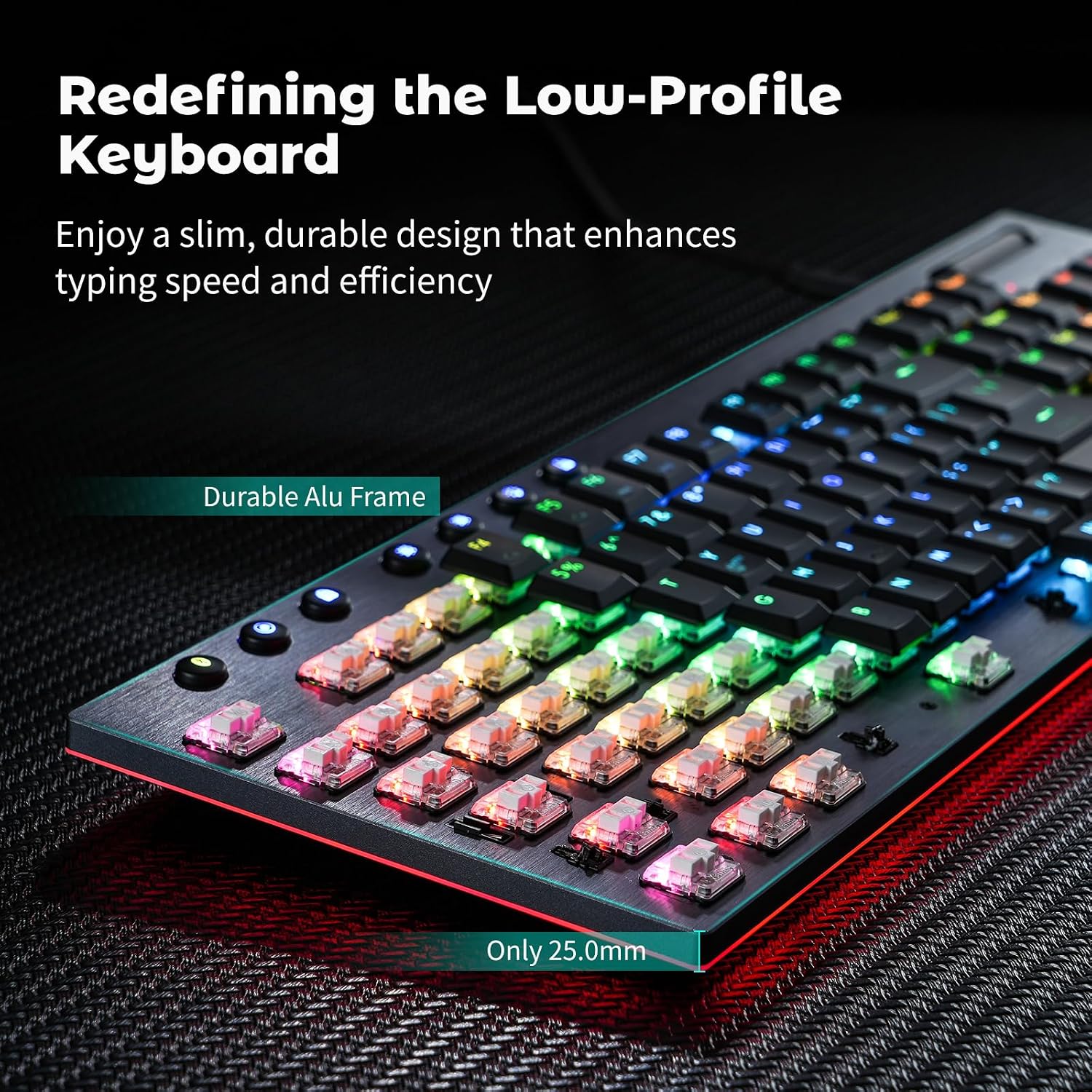 AUCT 22285 - Hexgears GK1702 Full Size Low Profile Mechanical Keyboard - Linear - Image 4