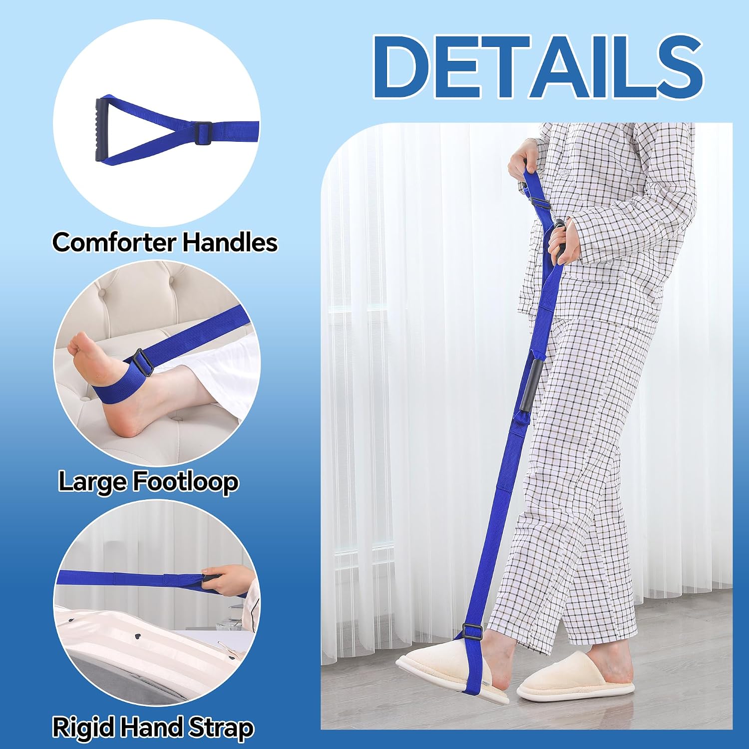 AUCT 21437 - HOMBYS Leg Elevation Pillows for After Surgery, 2-in-1 Wedge Pillow with Leg Lifter for Hi - Image 4
