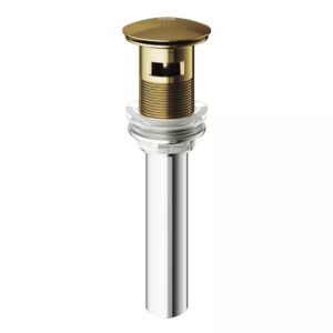 AUCT 21653 - Bathroom Sink Pop-Up Drain with Overflow in Matte Gold