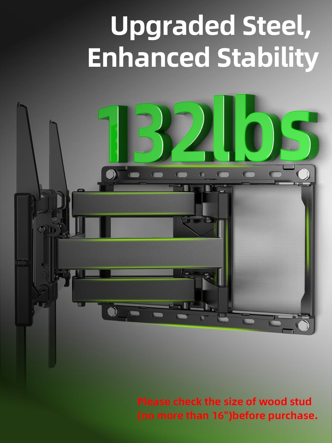 AUCT 20279 - $56 USX Mount Full Motion TV Wall Mount for Most 42-90 inch Flat Screen/LED/4K, TV Mount B - Image 3