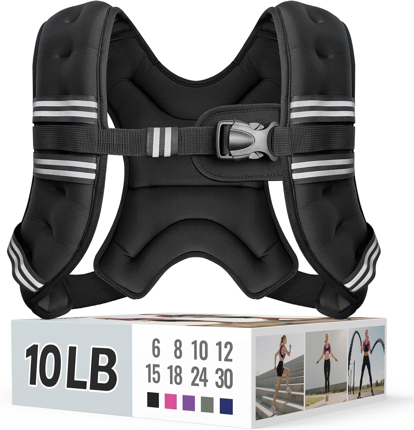 AUCT 20906 - Zeerun Weighted Vest, 6/8/10/12/15/18/20/24/30LB for Men Women