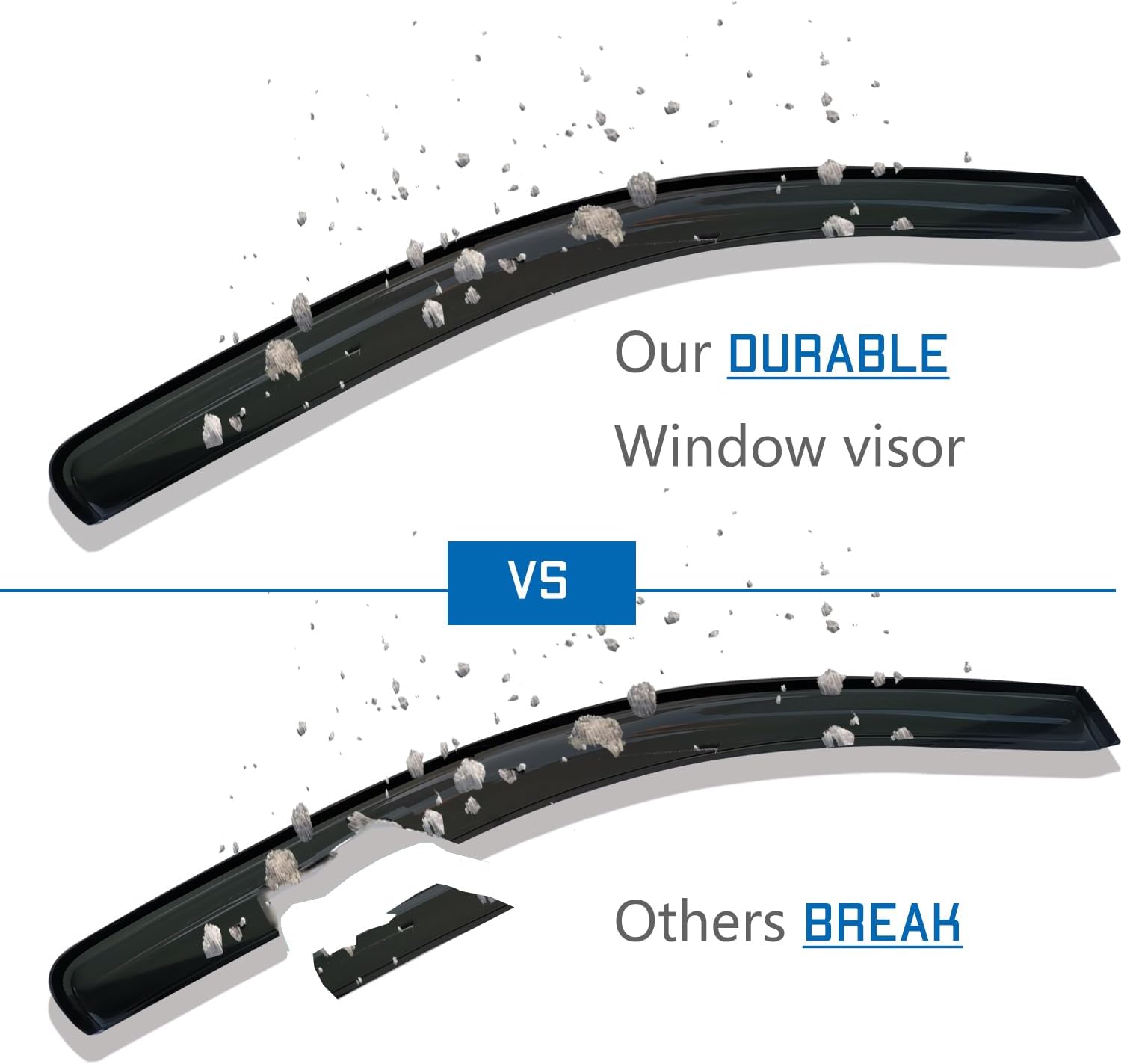AUCT 21963 - Window Visors Rain Guards for 14-18 Silverado Sierra 1500 2500 HD 3500 HD - Image 4