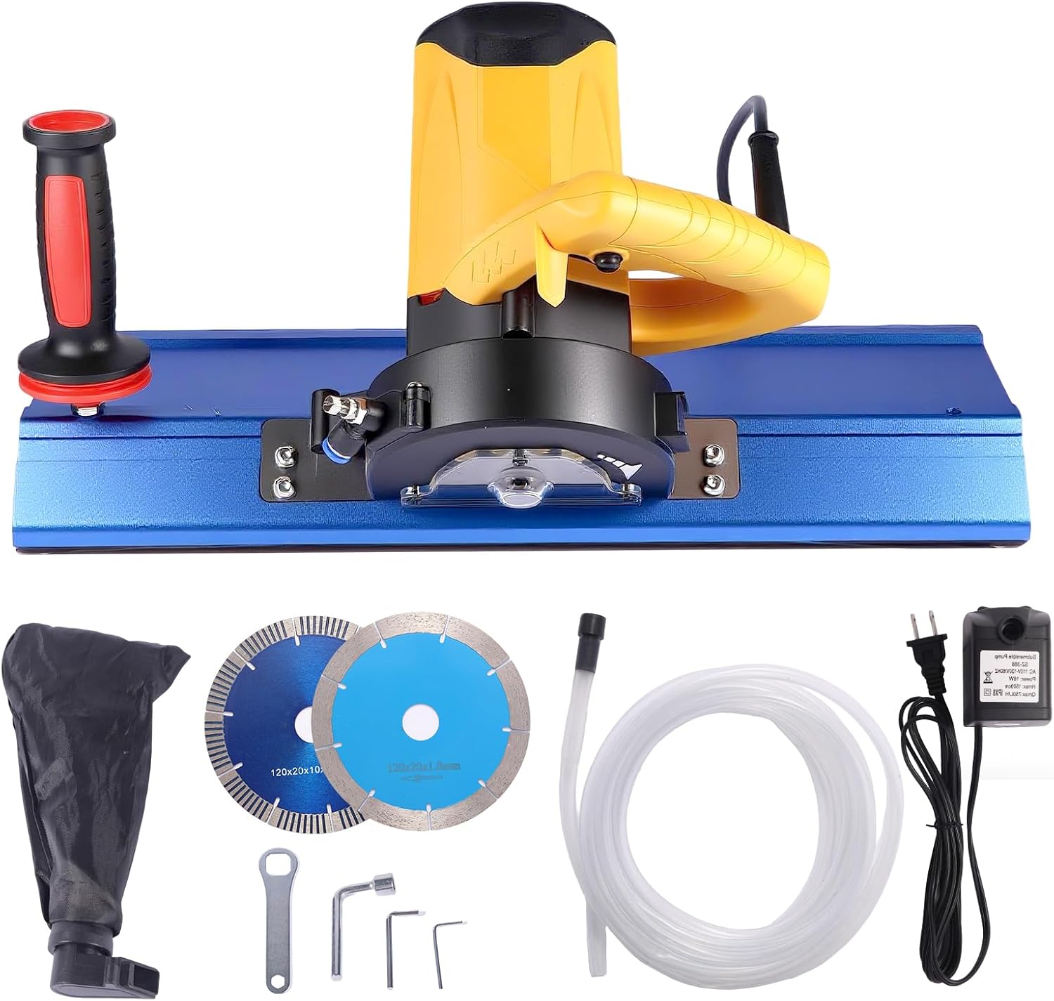 AUCT 21919 - $220 Tile Edge Beveling Tool with 16-Roller Base, 43 Angle Chamfer Machine with Water Coo
