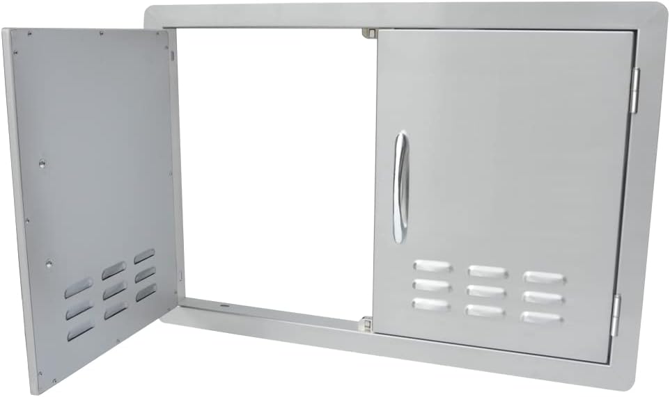 AUCT 22670 - $175 Stanbroil 30" x 21" Vented Double Access Door for Outdoor Kitchen - Image 2