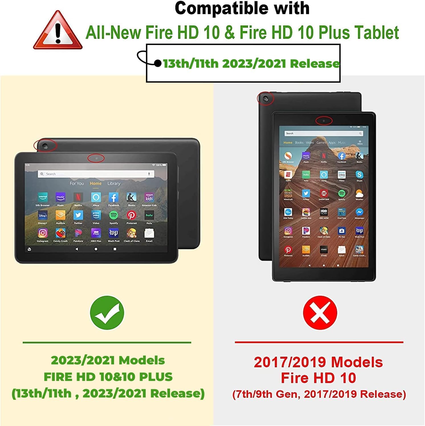 AUCT 22455 - AVAWO Kids Case for Fire HD 10 & Fire HD 10 Plus Latest Model Tablet (13th/11th Generation - Image 2