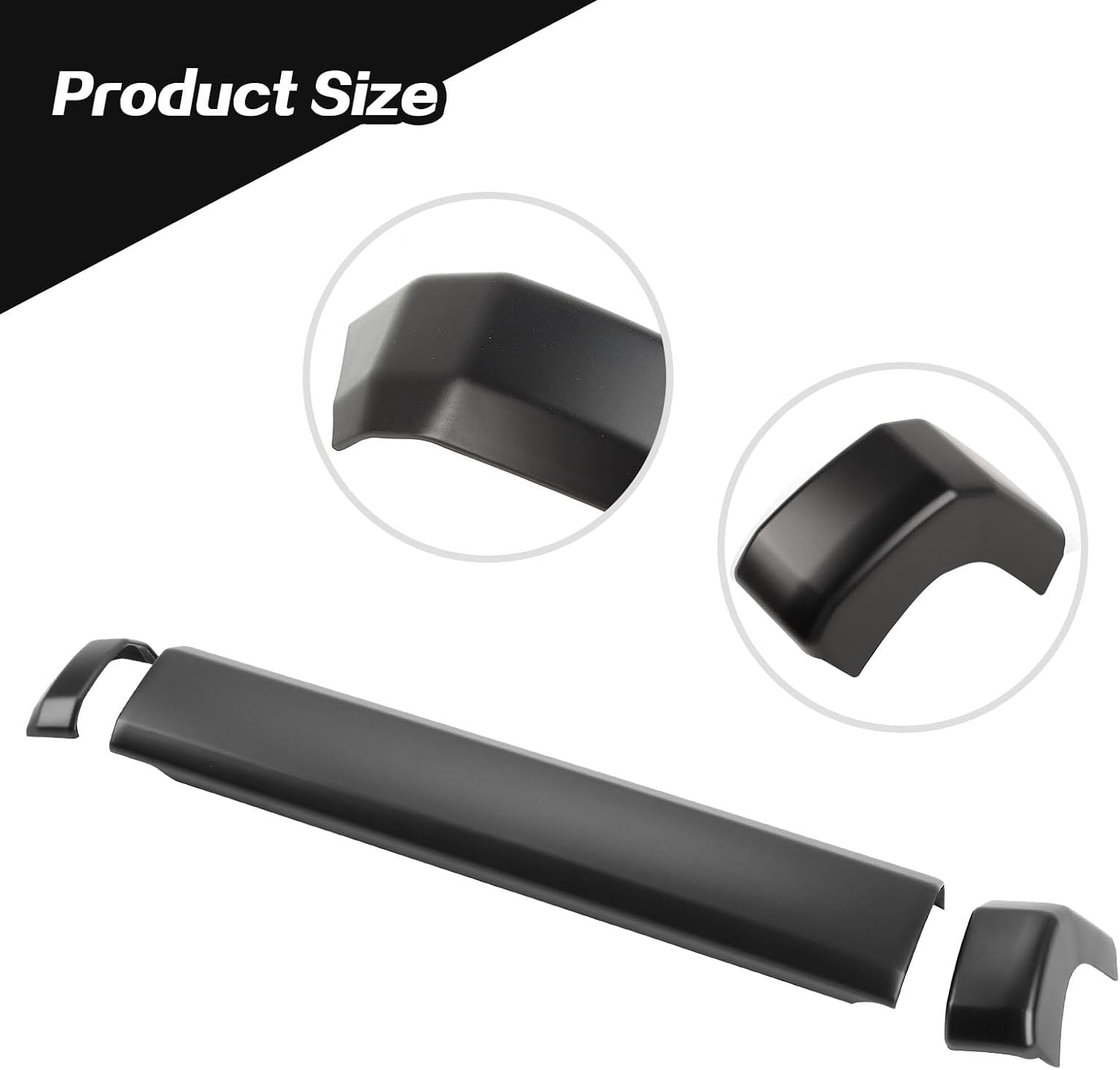 AUCT 22090 - $53 JeCar Matte Black Dash Panel Cover Trim Interior Accessories for 2010-2023 Toyota 4Run - Image 4
