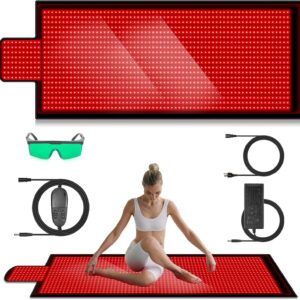AUCT 22092 - $400 84.6' X 33.5' 1400pcs 660nm & 850nm Red Therapy Mat with 3 Modes 9 Timer