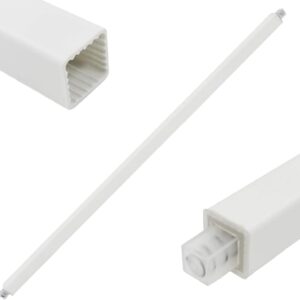 AUCT 22286 - 24 Inch Plastic Spring Loaded Towel Bar Replacement Rod for Ceramic Holders