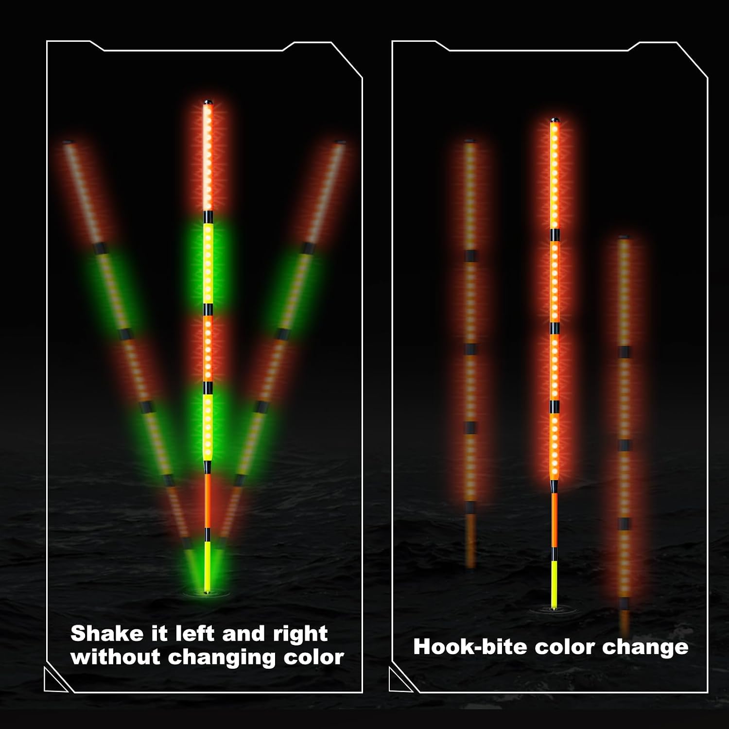 AUCT 21080 - Sovietiep Fishing Bobbers, Slip Bobbers for Fishing, Light up Bobbers Night Fishing, Fishi - Image 4