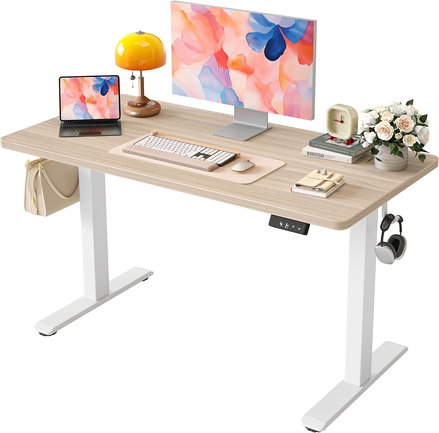 AUCT 20948 - $121 TIQLAB Electric Standing Desk, 47 * 24 Inches Adjustable Height Stand up Desk,Sit Sta