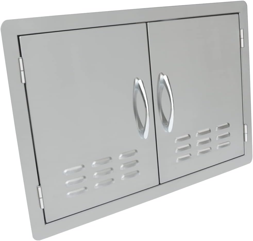 AUCT 22670 - $175 Stanbroil 30" x 21" Vented Double Access Door for Outdoor Kitchen - Image 3