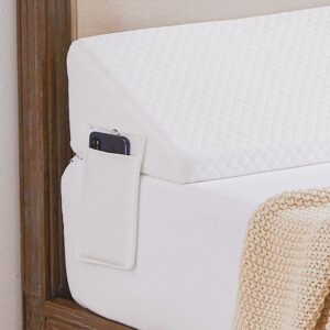 AUCT 20879 - Homemate King Size 76"x10"x6" Bed Wedge Pillow for Headboard - Bed Gap Filler(0-8") - Tri