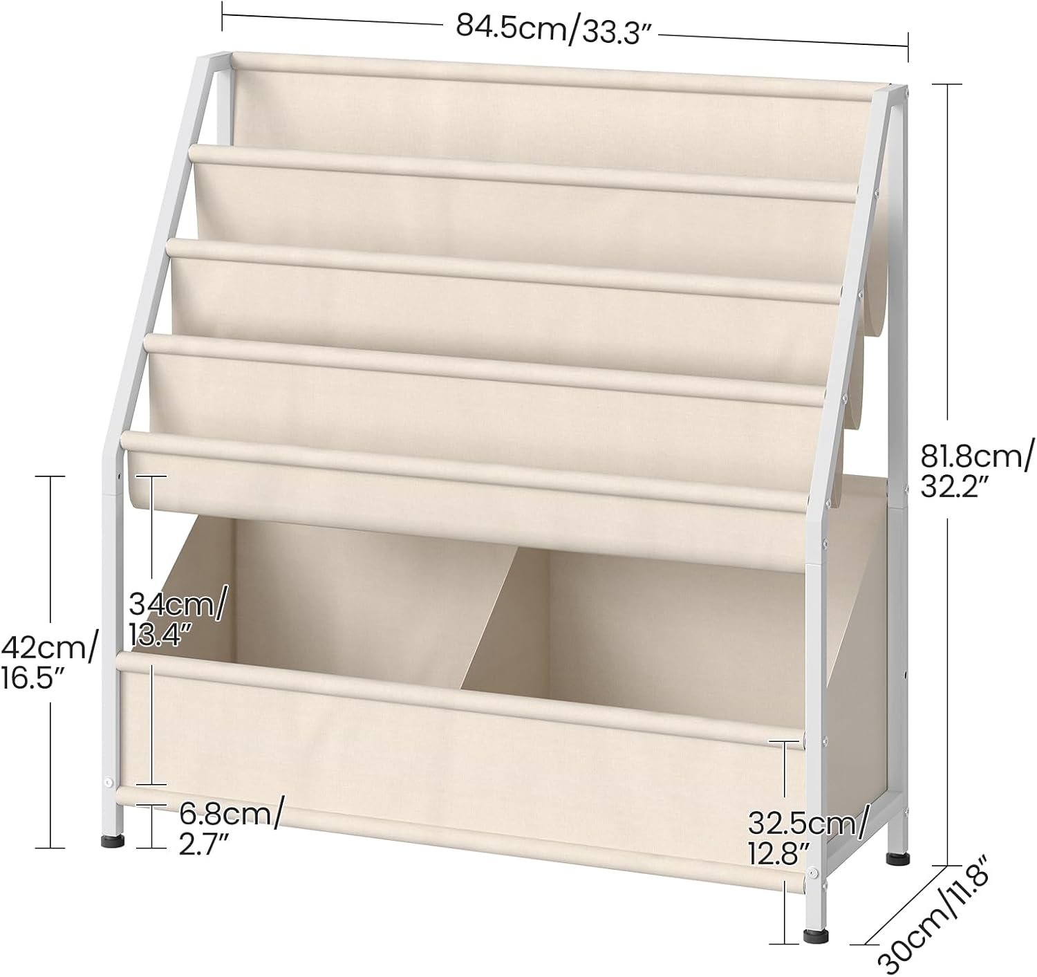 AUCT 20949 - CHOEZON Kids Bookshelf, 4-Tier Bookshelf for Kids, Large Capacity Book and Toy Storage Org - Image 2