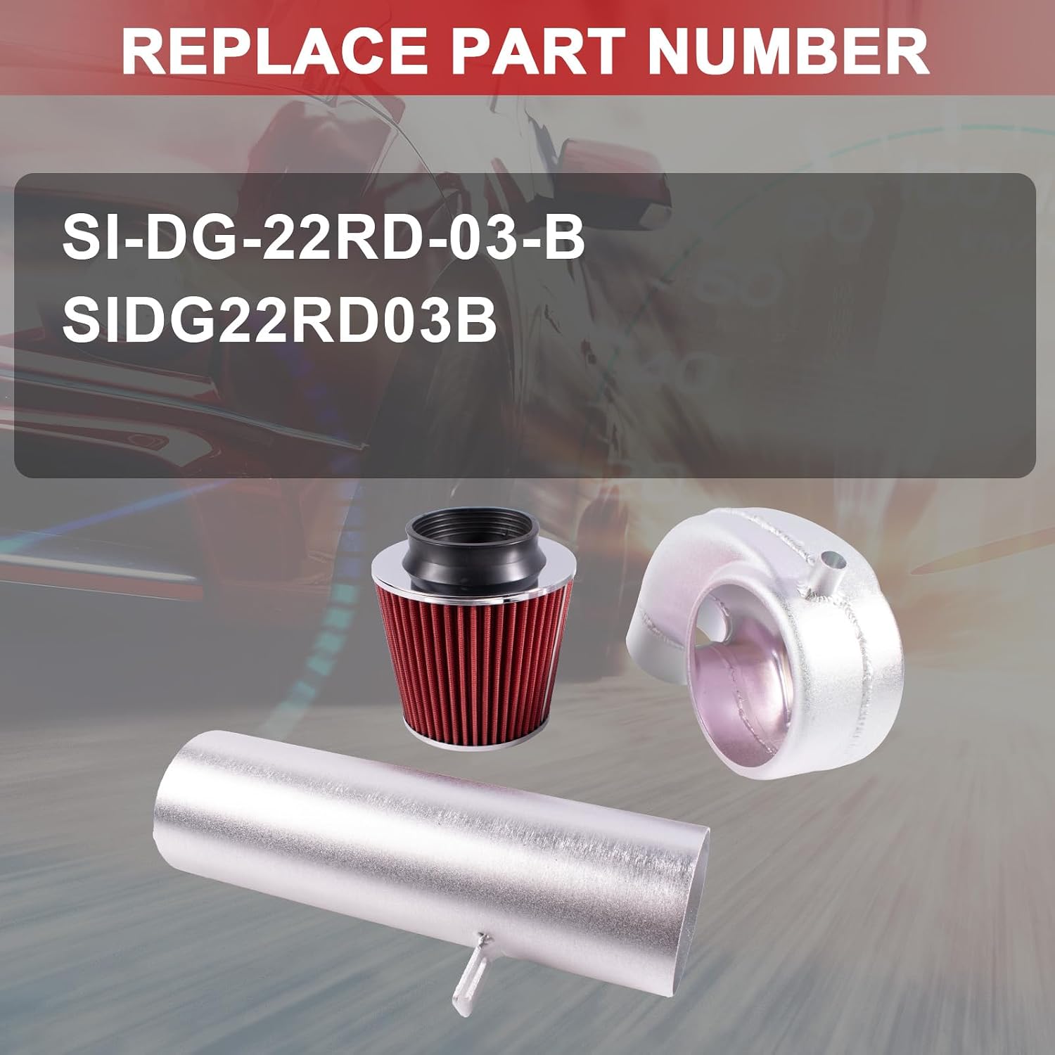 AUCT 20535 - $51 SIDG22RD03B Cold Air Intake Kit Compatible with Dodge Ram 1500 2500 3.9 5.2 5.9 V6 V8 - Image 4