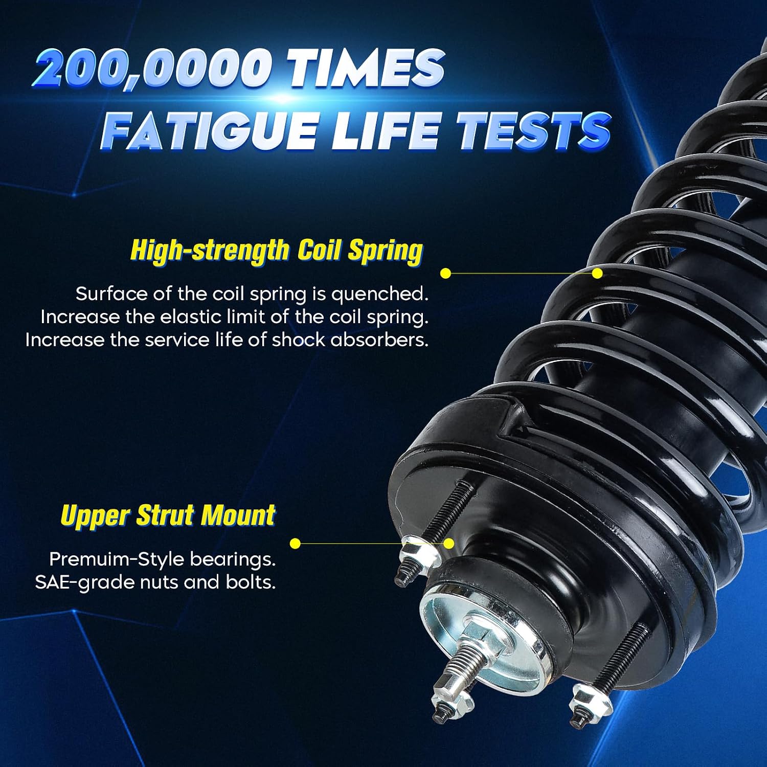 AUCT 21988 - $126 Front Strut Shock Assembly for Ford Crown Victoria w/o Taxi Package 2003-2011, for Li - Image 2