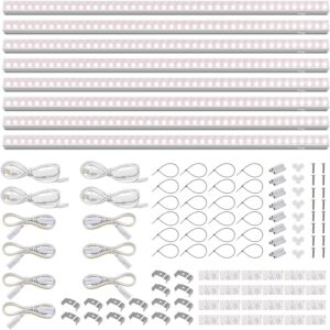 AUCT 21460 - $51 Barrina T5 Grow Lights for Indoor Plants, Full Spectrum, 2FT, 8 Packs