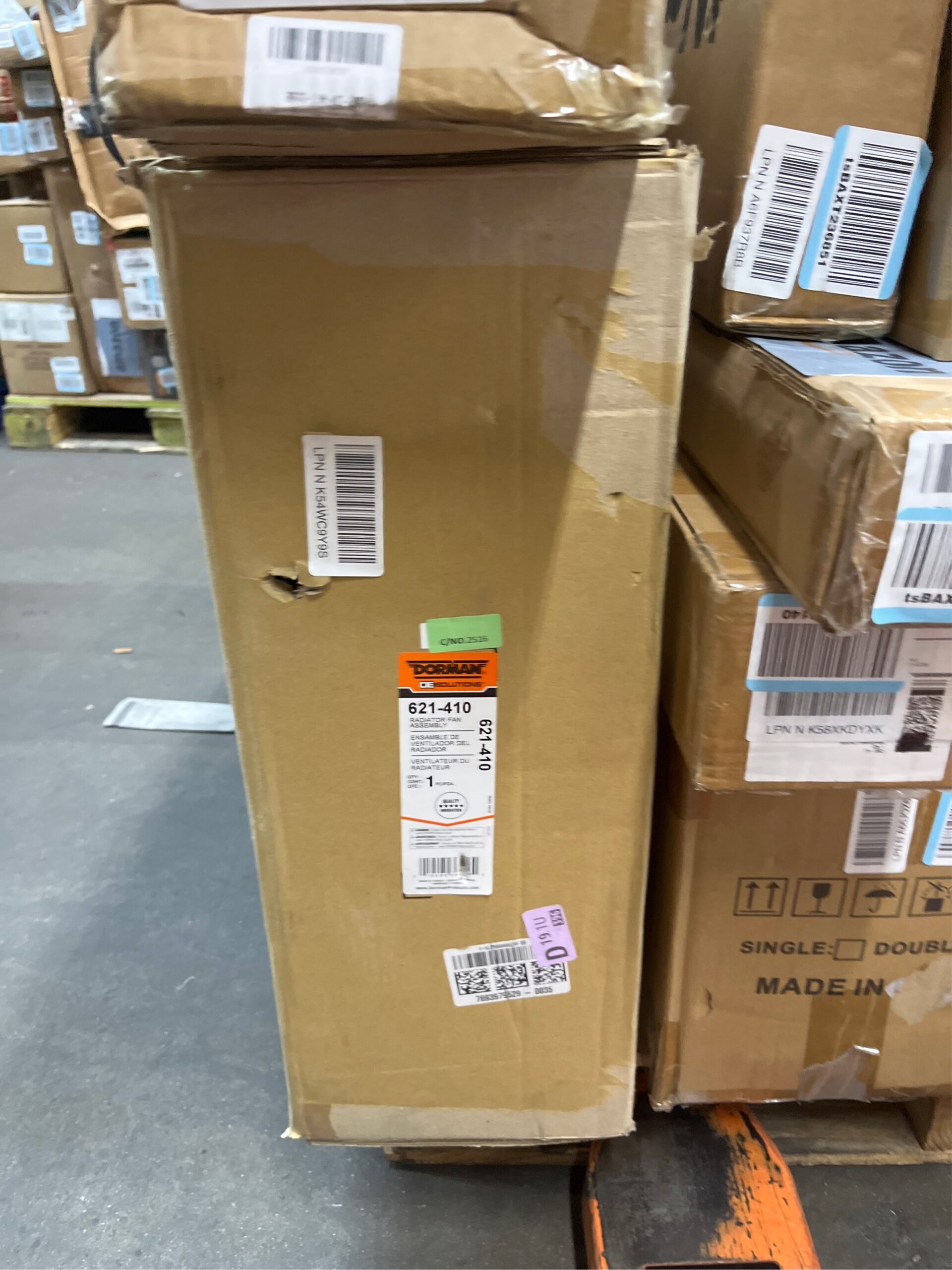 AUCT 22541 - $126 Dorman 621-410 Engine Cooling Fan Assembly - Image 5
