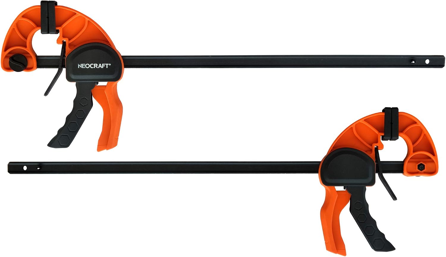 AUCT 22643 - Quick Release Ratchet Bar Clamps for Woodworking (2 Pieces Set 36') - Light Duty Adjustabl