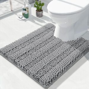 AUCT 21322 - Yimobra Toilet Rugs U Shaped Washable 24 x 20, Non Slip and Super Absorbent Toilet Mat, Qu