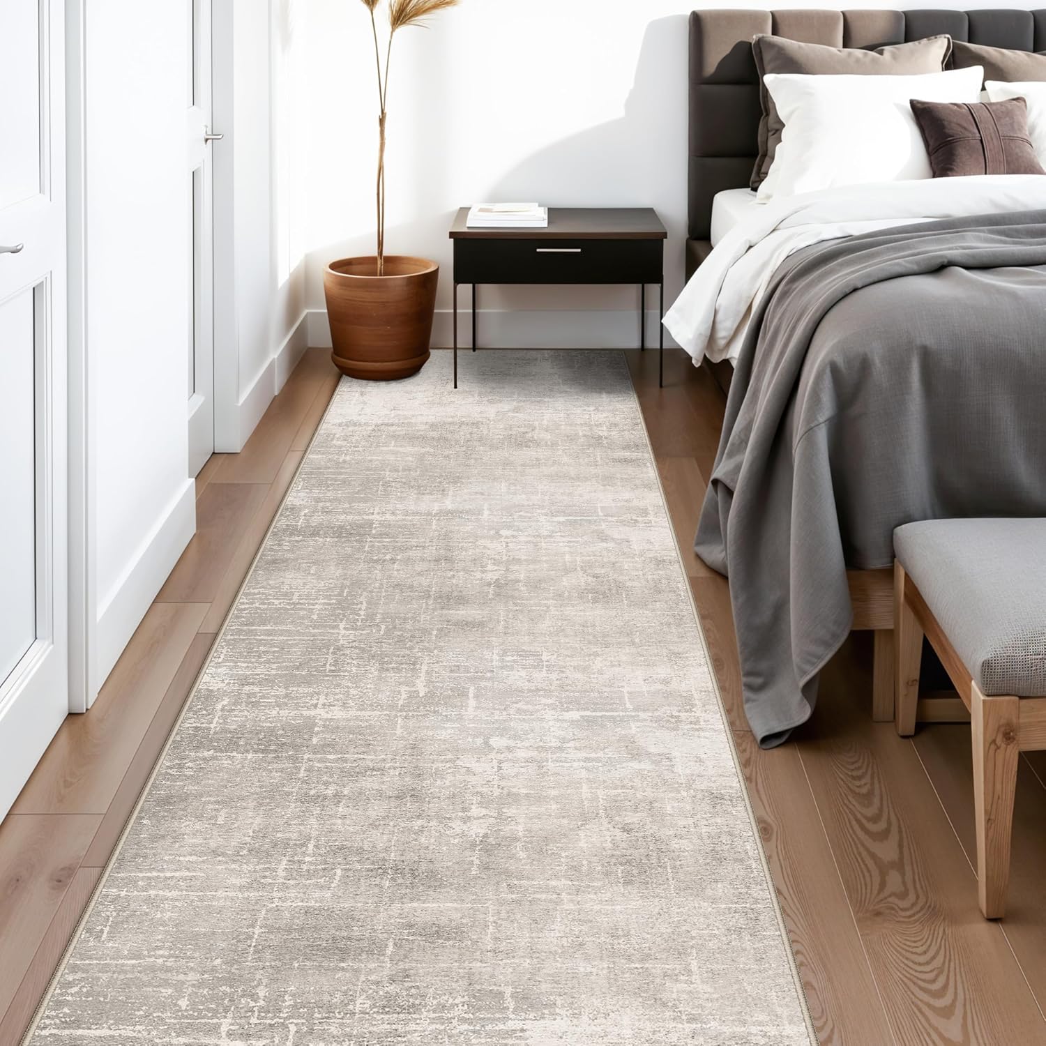 AUCT 21542 - $70 HY HAOYUNLAI 2'6x12 Runner Rugs for Hallways - Soft Kitchen Rug Non-Slip Rug Runner wi - Image 2