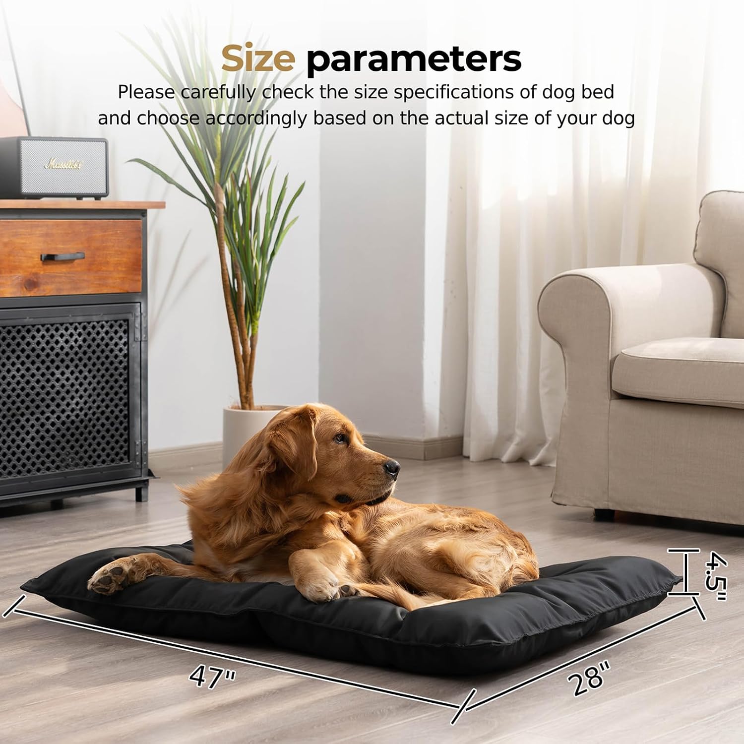 AUCT 21288 - $70 Chew Proof Indestructible Dog Bed - Durable Dog Bed for Aggressive Chewers, Machine Wa - Image 4