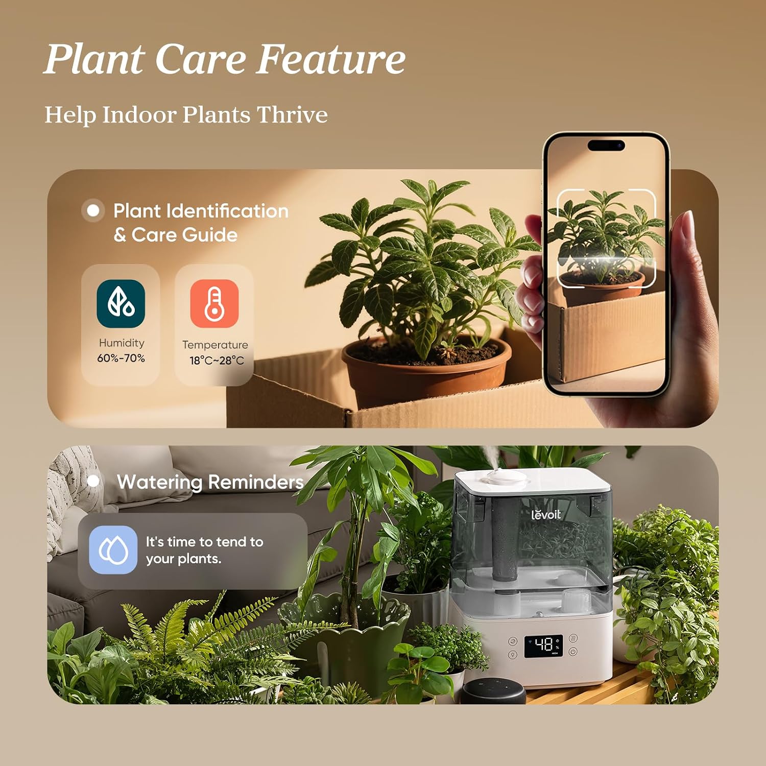 AUCT 20249 - $64 Levoit Humidifiers for Bedroom Large Room, 6L, 60H Runtime, 26dB, Smart App - Image 4