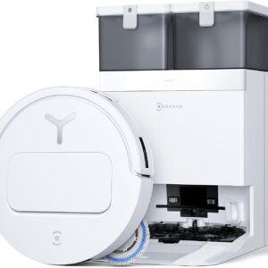 AUCT 22674 - $399 ECOVACS DEEBOT T50 PRO Omni Robot Vacuum and Mop, 3.19" Ultra-Slim, 15,000Pa Suction,