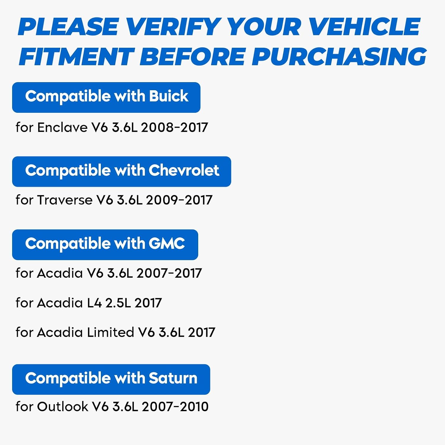 AUCT 22499 - $111 TadaMark New Front Pair CV Axle Shaft, 08-17 for Acadia & Enclave 3.6L - Image 2