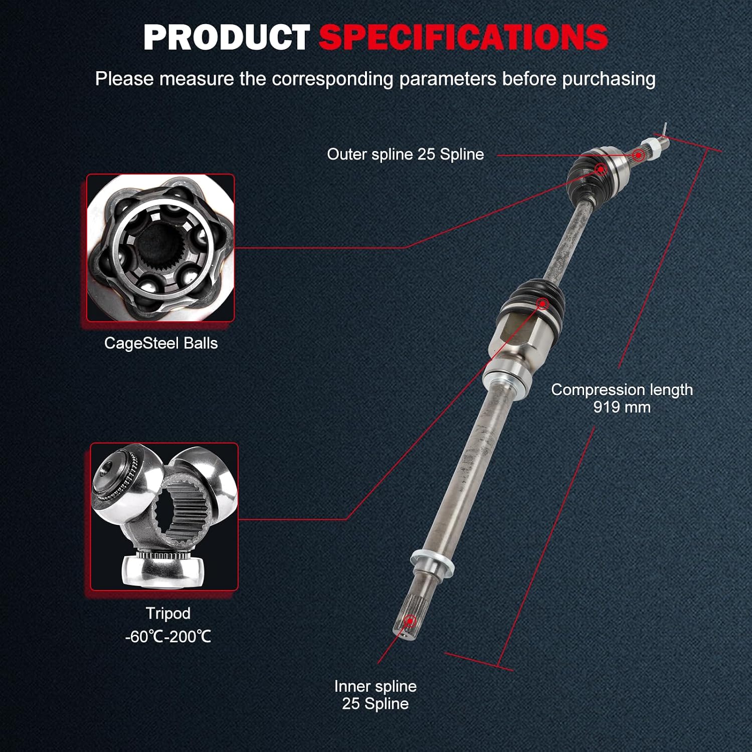 AUCT 22088 - $62 CV Axle NCV53908 for Nissan Cube/Versa 2007-2014 Front Right Auto CVT - Image 3