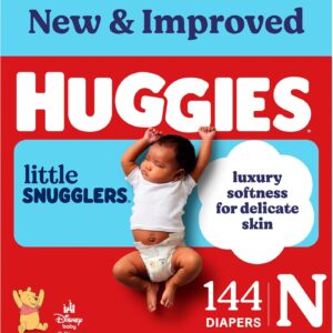 AUCT 20210 - $59 Huggies Little Snugglers Newborn Diapers, 144 Count