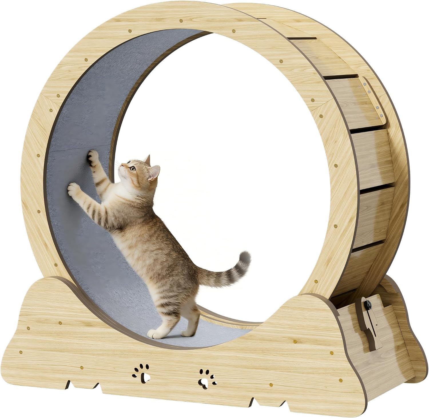 AUCT 20635 - $120 Cat Exercise Wheel Wooden Cat Treadmill 29 inch