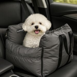AUCT 20919 - 4-in-1 Dog Car Seat, Convertible Pet Booster Seat for Small Medium Dogs Up to 25lbs, Porta