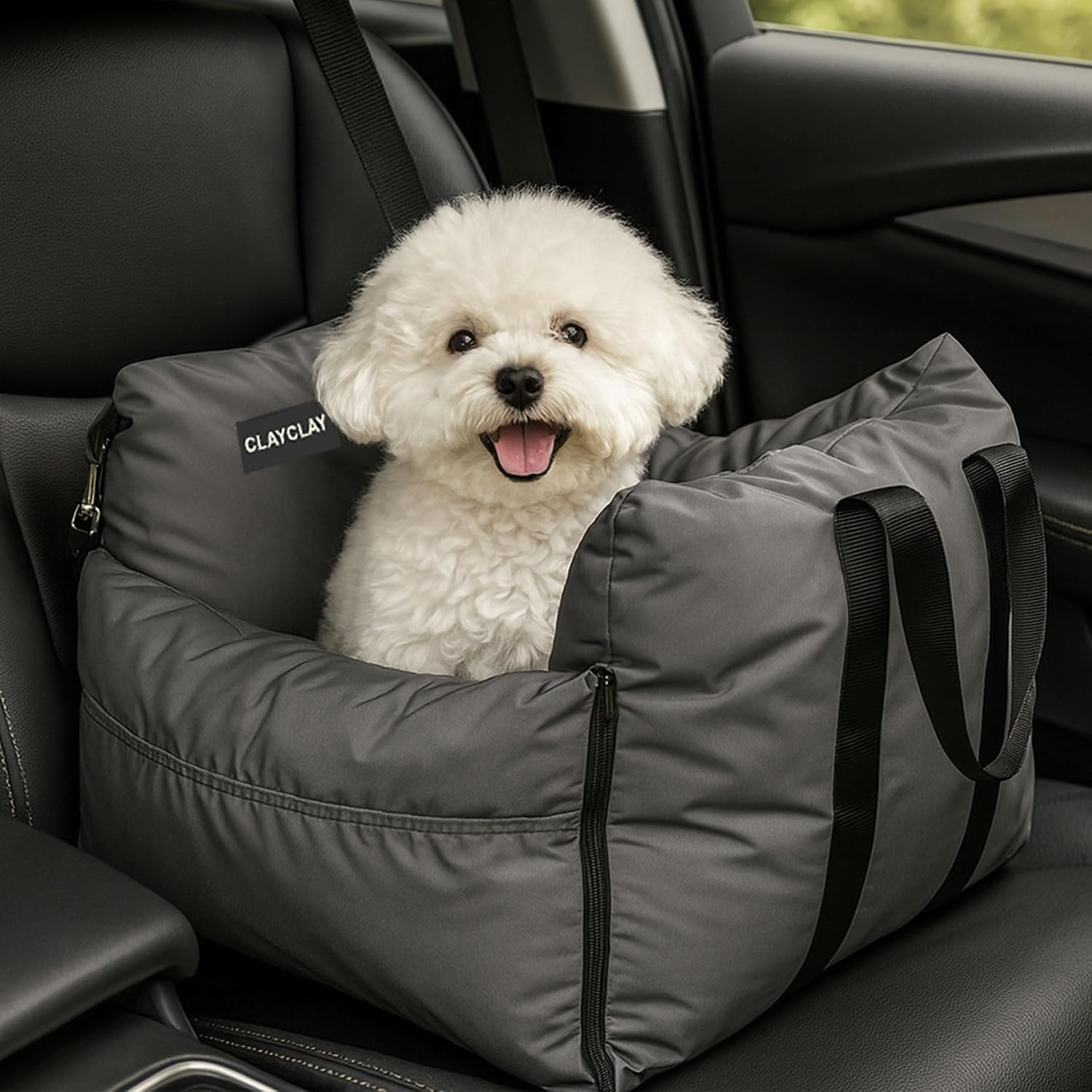AUCT 20919 - 4-in-1 Dog Car Seat, Convertible Pet Booster Seat for Small Medium Dogs Up to 25lbs, Porta