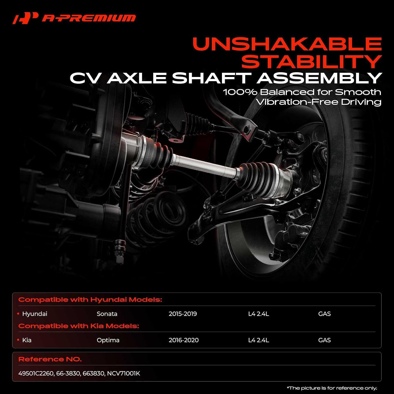 AUCT 20439 - $123 A-Premium Front Right Passenger Side CV Axle Shaft Assembly - Image 2