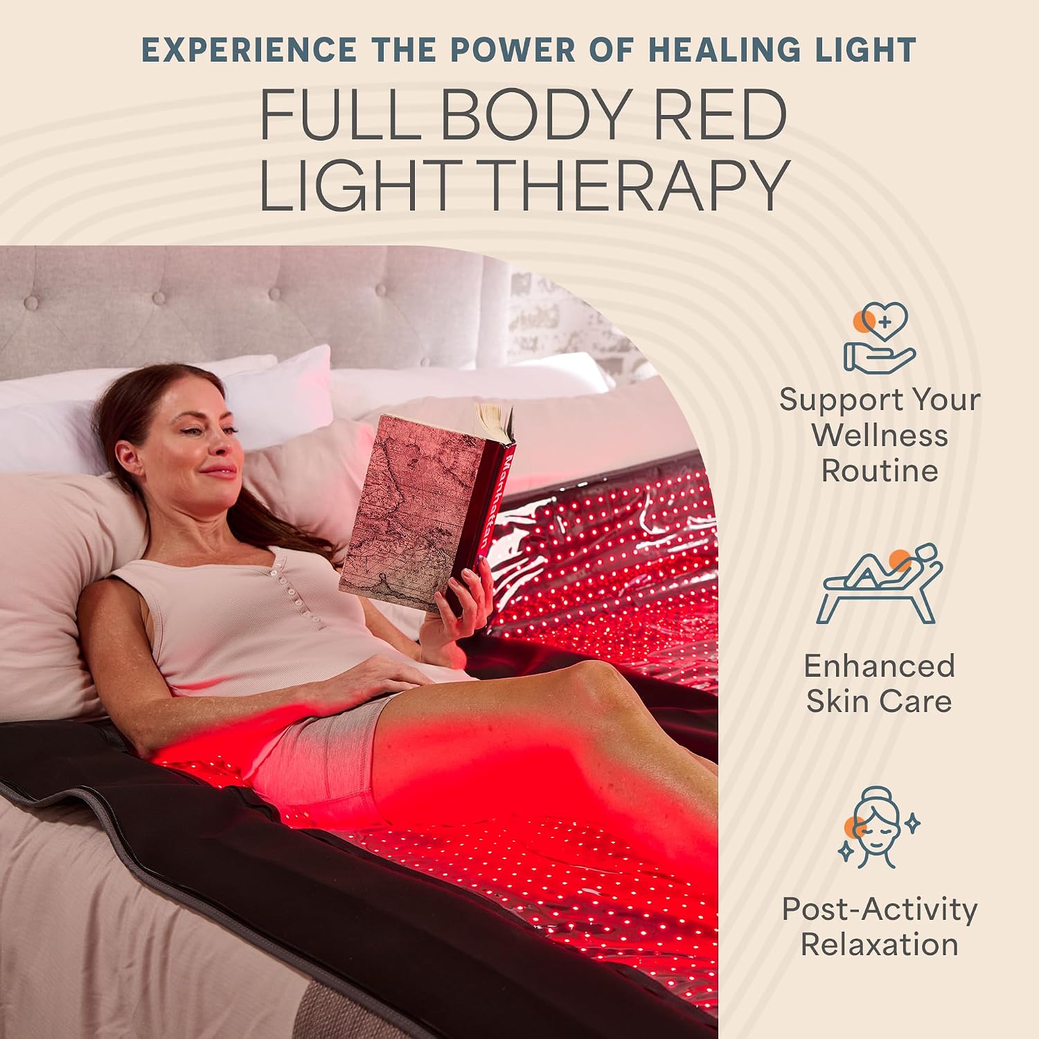 AUCT 22657 - $1400 LifePro Allevabody Red Light Therapy Wrap - 660nm & 850nm Therapy Mat - Image 2