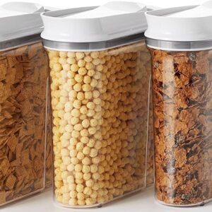 AUCT 20222 - $56 OXO Good Grips POP Airtight Cereal Dispenser 3-Piece Set, 3.4 Qt Each