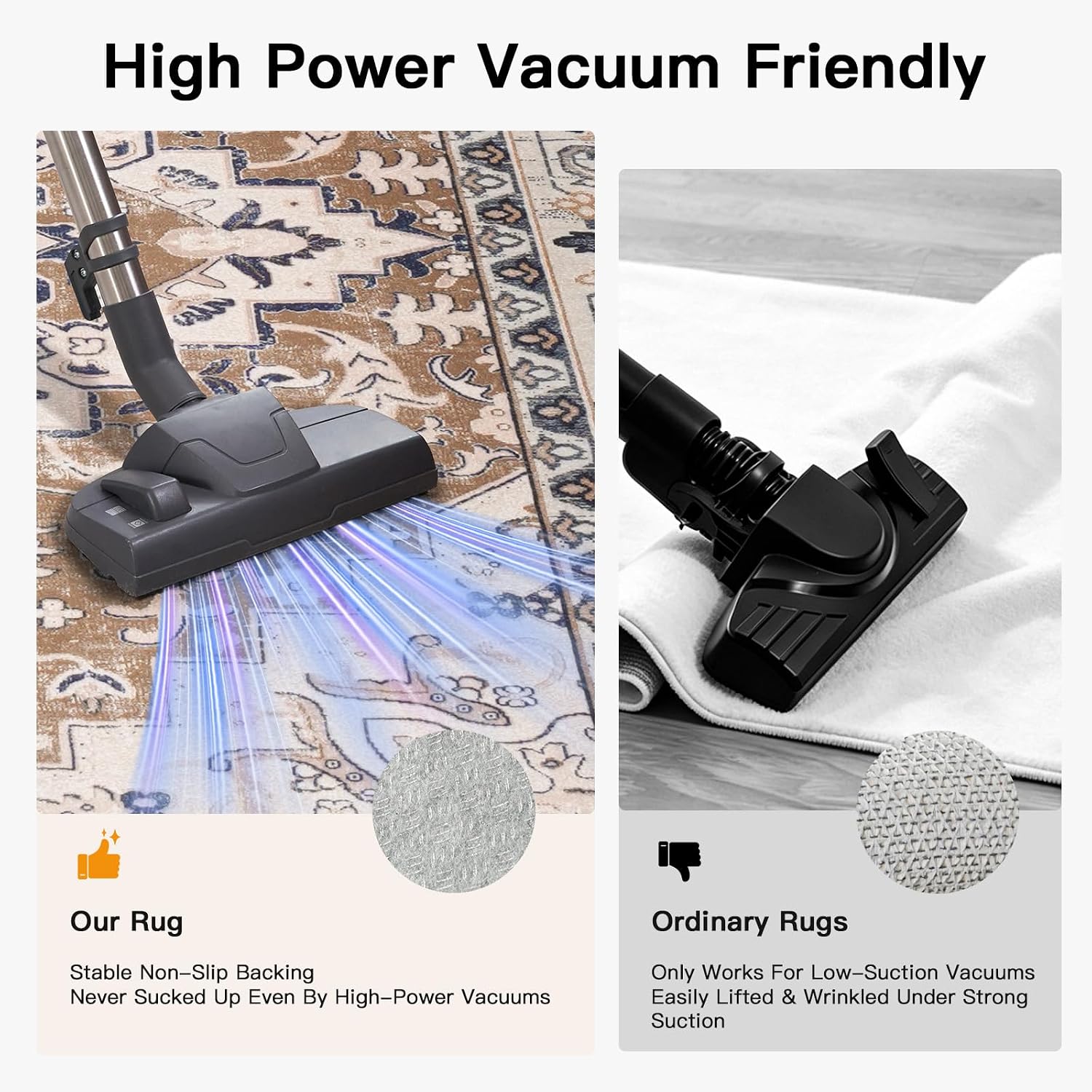 AUCT 21506 - $67 Lofus 8x10 Area Rugs for Living Room Bedroom, Soft Boho Carpet Floral Brown - Image 4