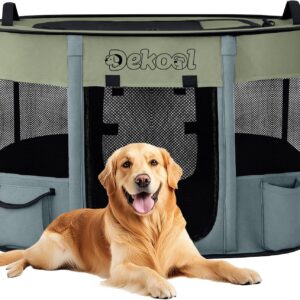 AUCT 22621 - Foldable Pet Playpen, Portable Crate for Dogs & Cats, Indoor Outdoor Travel