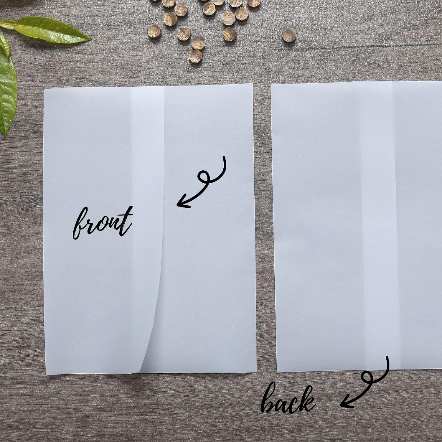 AUCT 22170 - 200 Pack Pre-Folded Vellum Jackets for 5x7 Invitations -Vellum Envelope for Wedding Invita - Image 2
