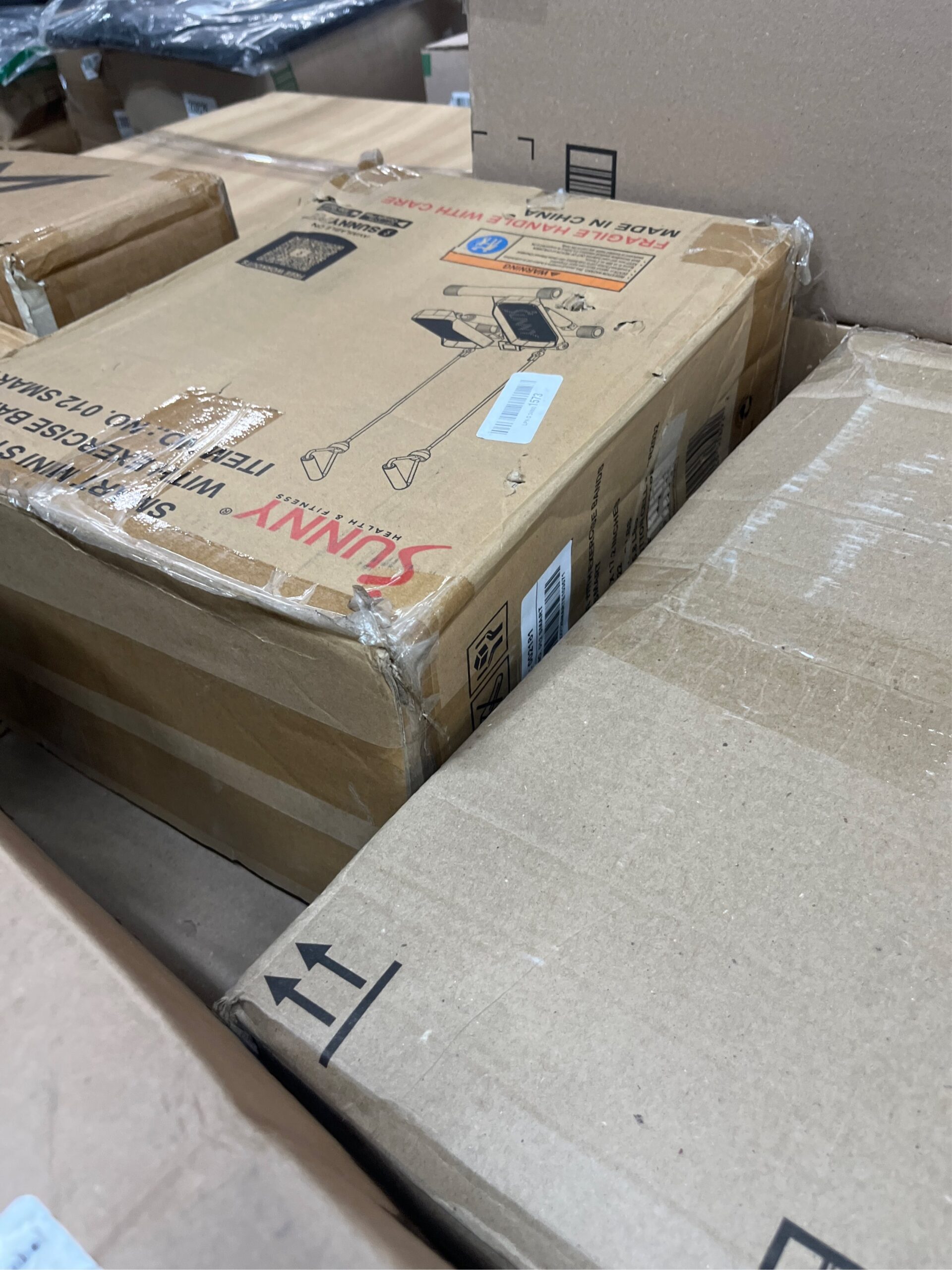 AUCT 21152 - $70 Sunny Health & Fitness Mini Stair Stepper w/Resistance Bands for Home Gym - Image 5