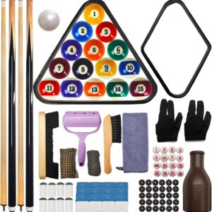 AUCT 22546 - $69 95 Pcs Premium Pool Table Accessories Set, Billiard Kit
