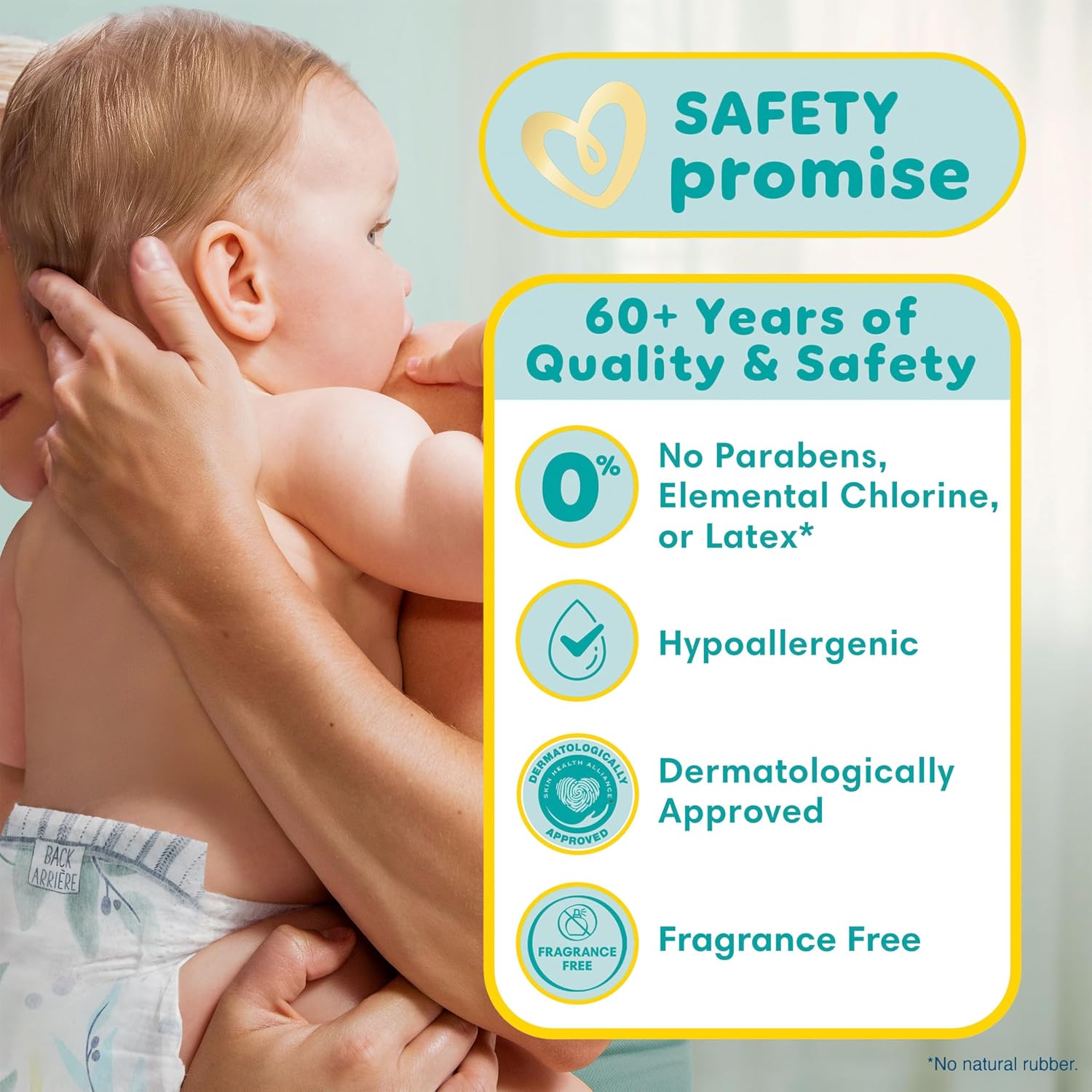 AUCT 22625 - Pampers Pure Baby Diapers, Size 1 (8-14 lbs), 132 - Image 4