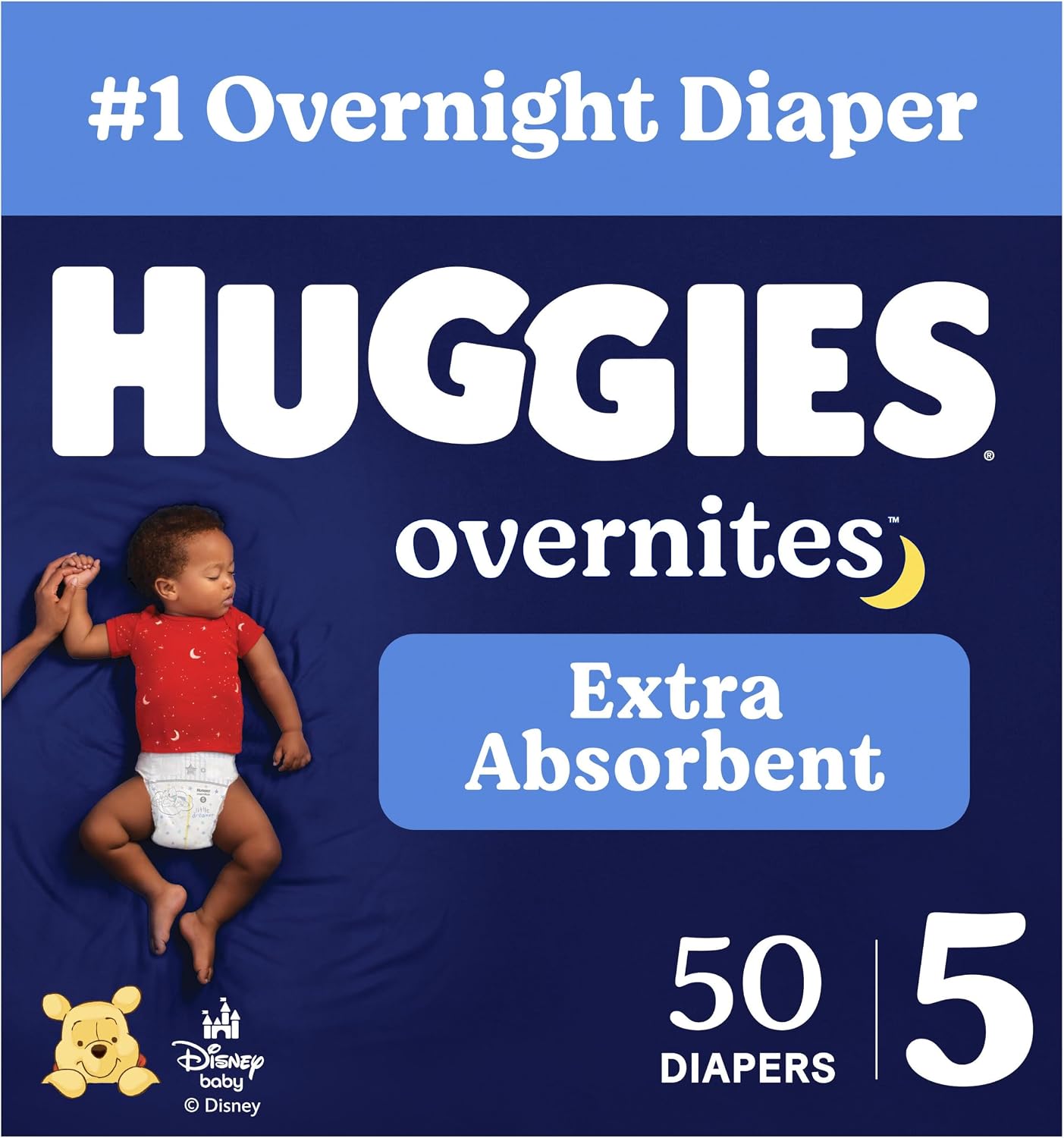 AUCT 22482 - Huggies Overnites Diapers Size 5, 50 Count