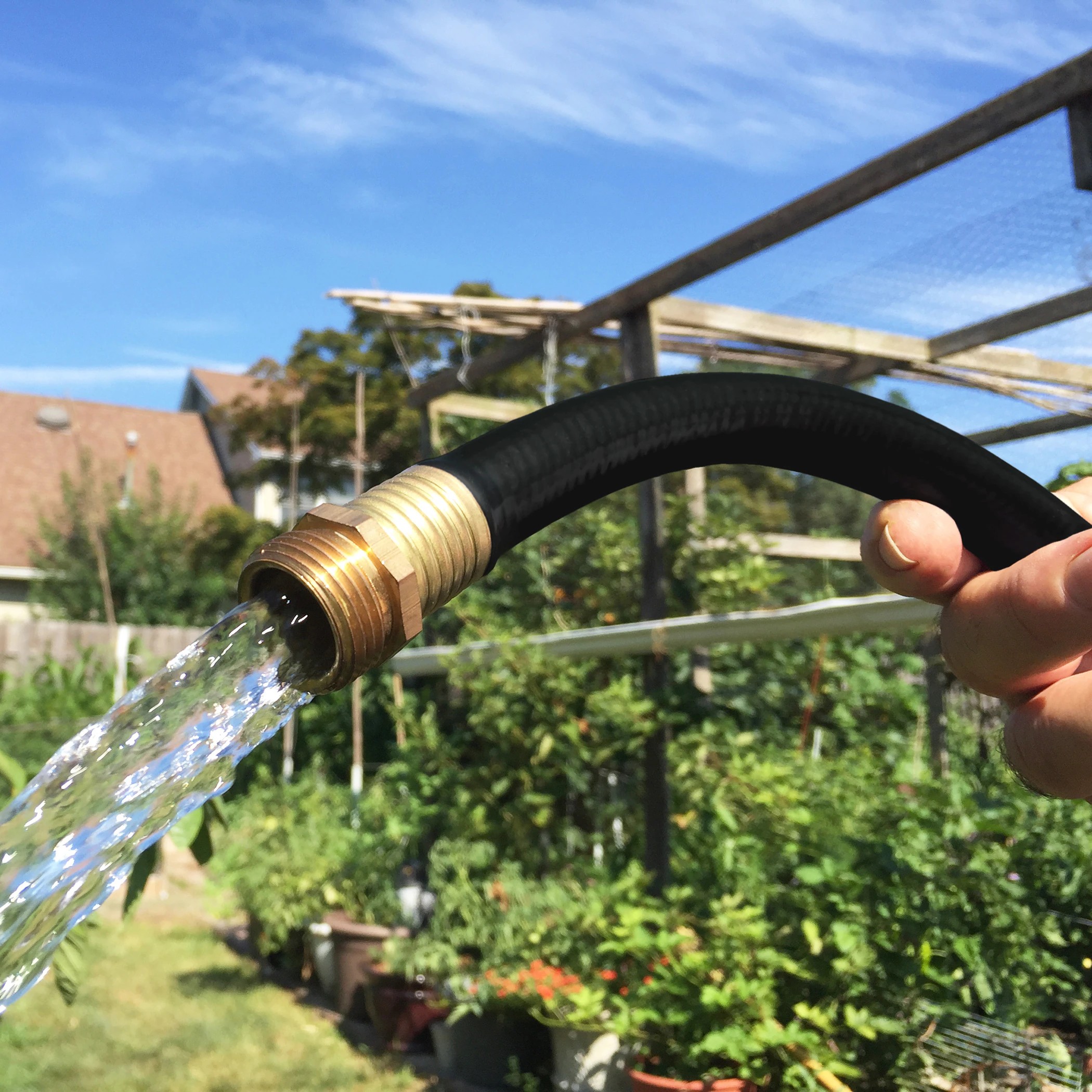 AUCT 20428 - $61 FLEXON 1/2-in x 100-ft Premium-Duty Rubber Black Hose - Image 3