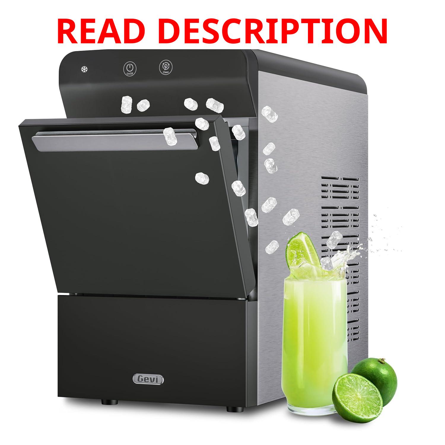 AUCT 22220 - $380 Gevi V2.0 Nugget Ice Maker for Home Kitchen Office,38lbs/24H,Black