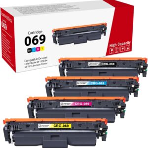 AUCT 21485 - $180 069 069H Toner Cartridge 4 Pack (Black, Cyan,Magenta, Yellow) MF753Cdw 069 Toner Cart